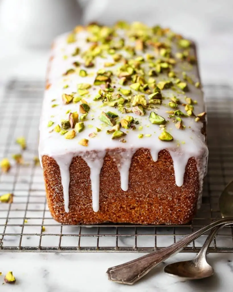 Pistachio Cardamom Pound Cake Recipe