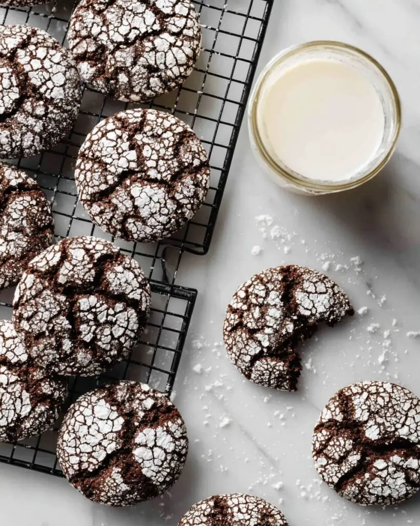Chewy Nutella Cookies with Toasted Hazelnuts and Crinkle Coating Recipe