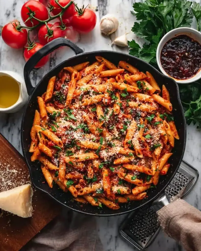 Penne Arrabbiata with Chili Crisp Recipe