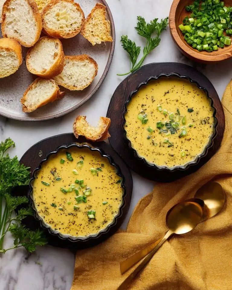 Hearty Cheddar Garlic Herb Potato Soup Recipe