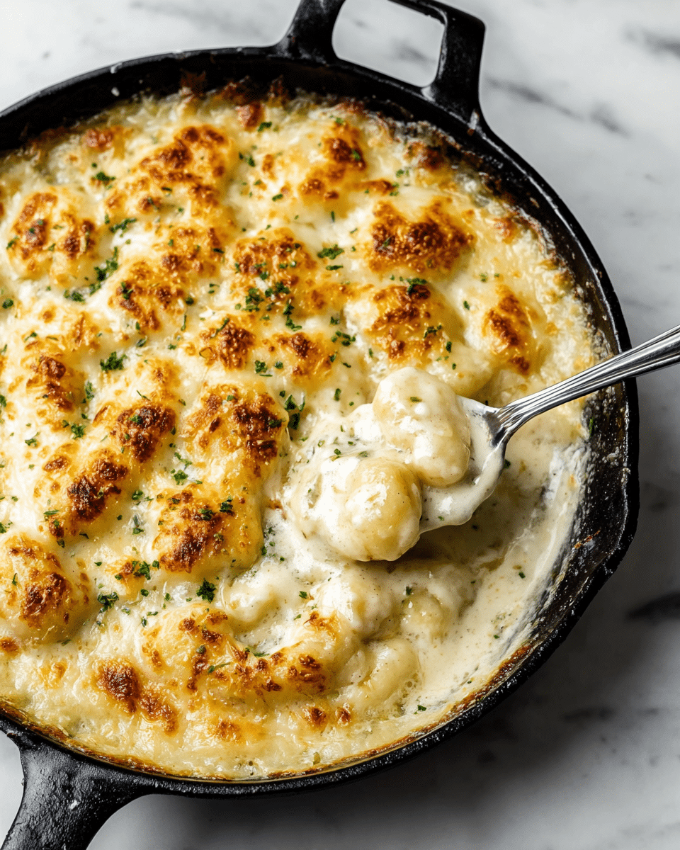 Three Cheese Mac and Cheese Gnocchi Recipe