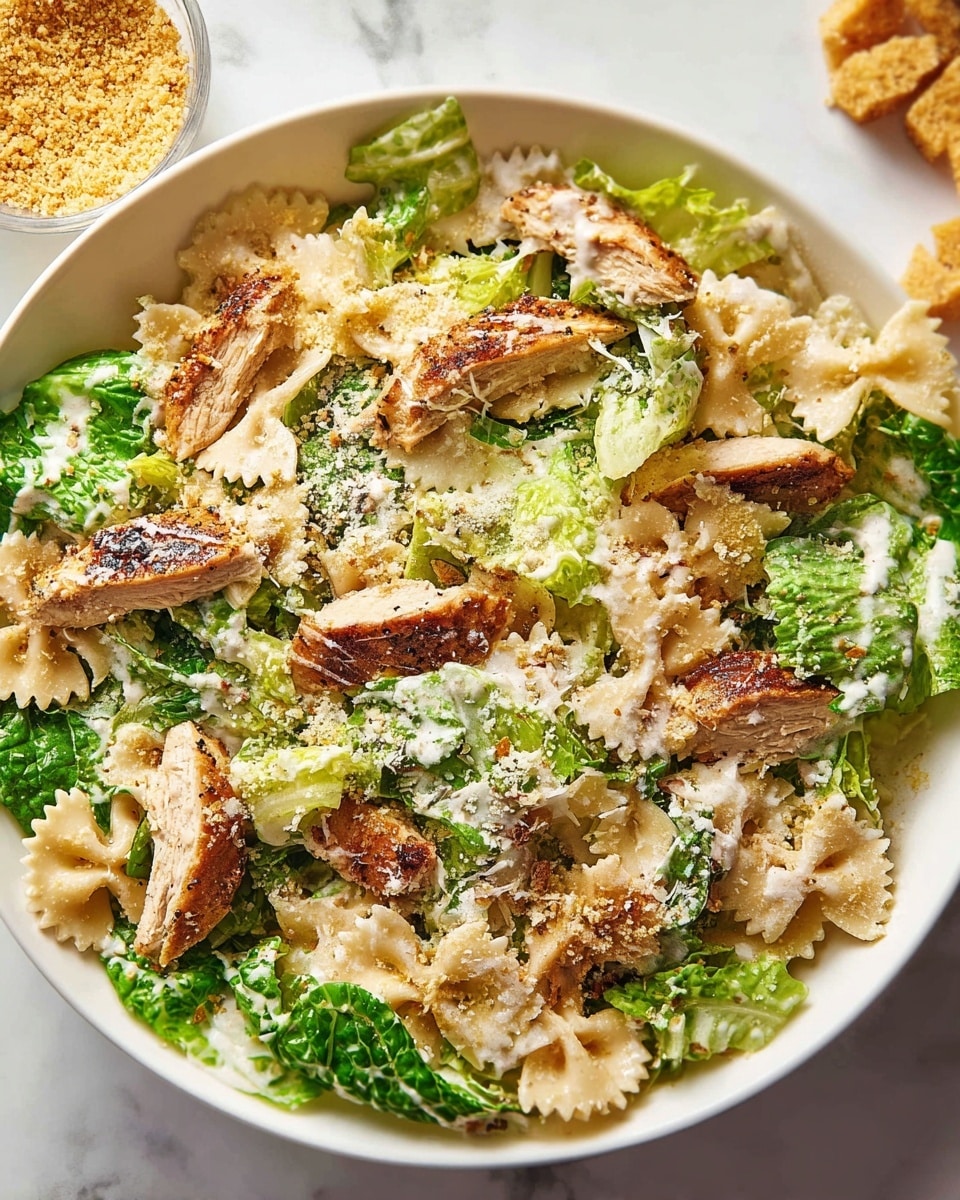 Chicken Caesar Pasta Salad Recipe