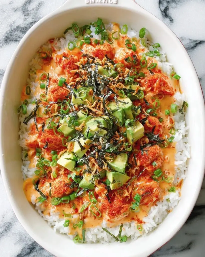 Teriyaki Salmon Sushi Bake for Two Recipe