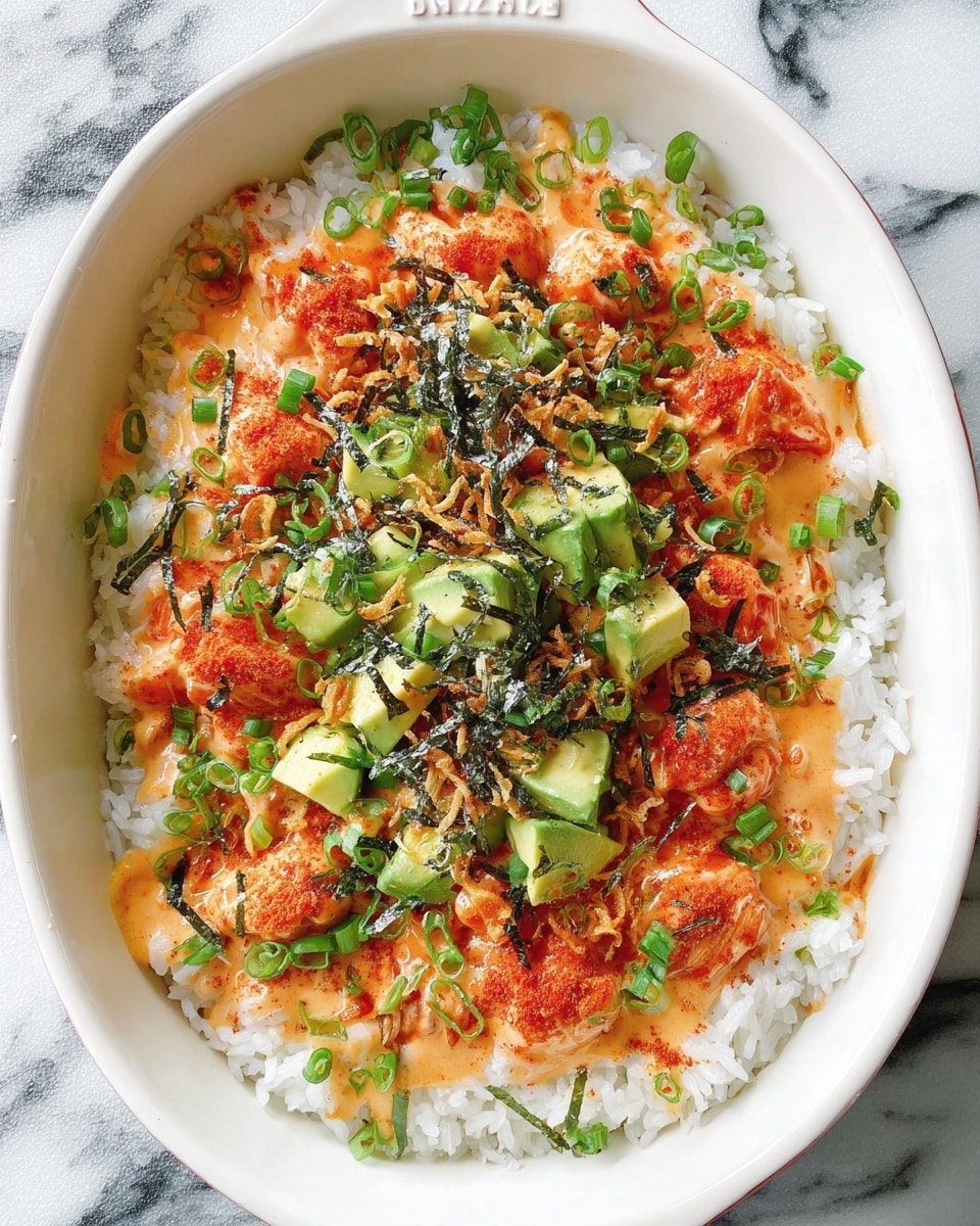 Teriyaki Salmon Sushi Bake for Two Recipe