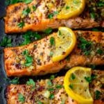 Honey Garlic Butter Baked Salmon Recipe