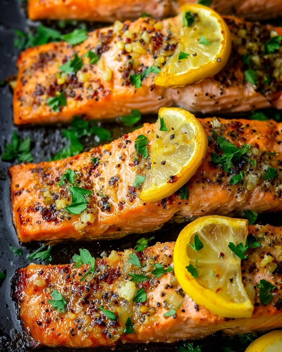Honey Garlic Butter Baked Salmon Recipe