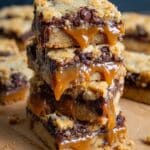 Salted Caramel Chocolate Chip Cookie Bars Recipe