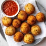 Arancini Rice Balls with Cheesy Blichamel Recipe