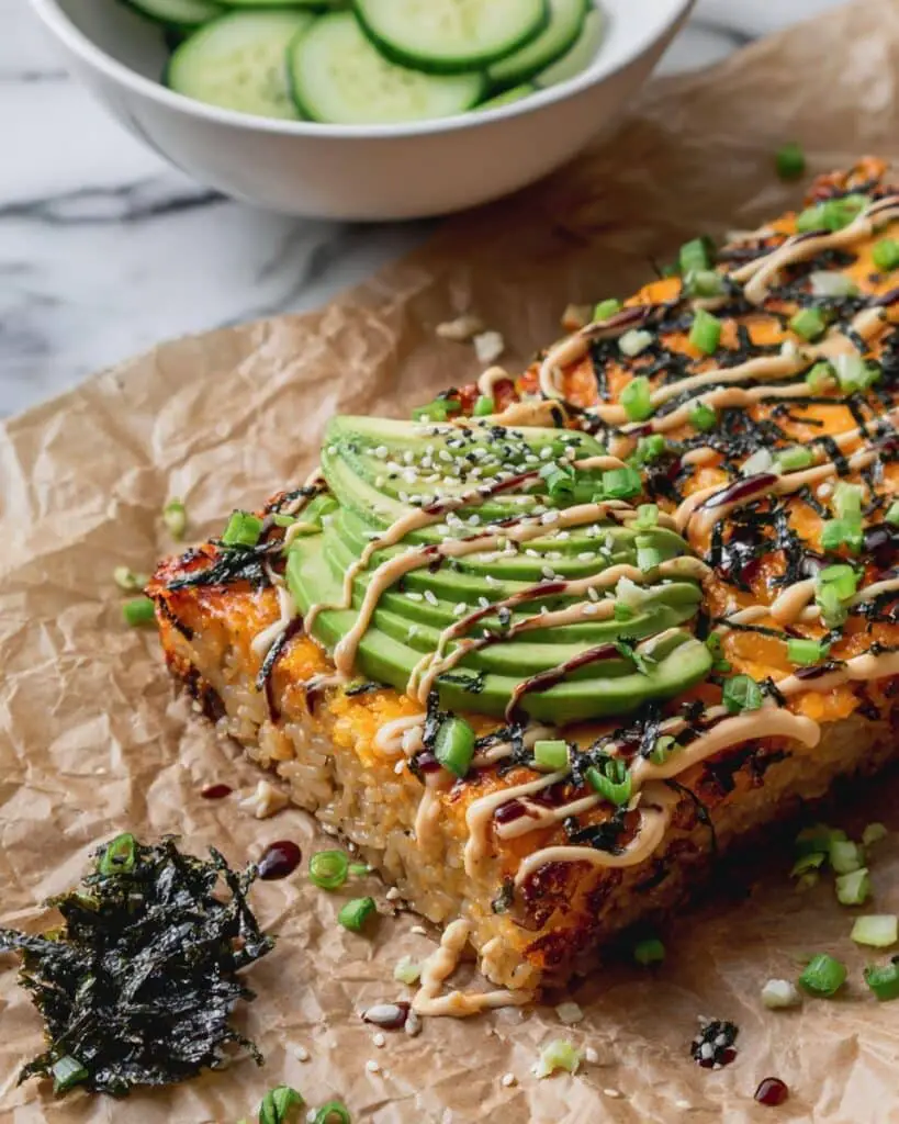 Spicy Salmon Sushi Bake Recipe