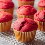 Naturally Pink Beet Muffins with Yogurt Recipe