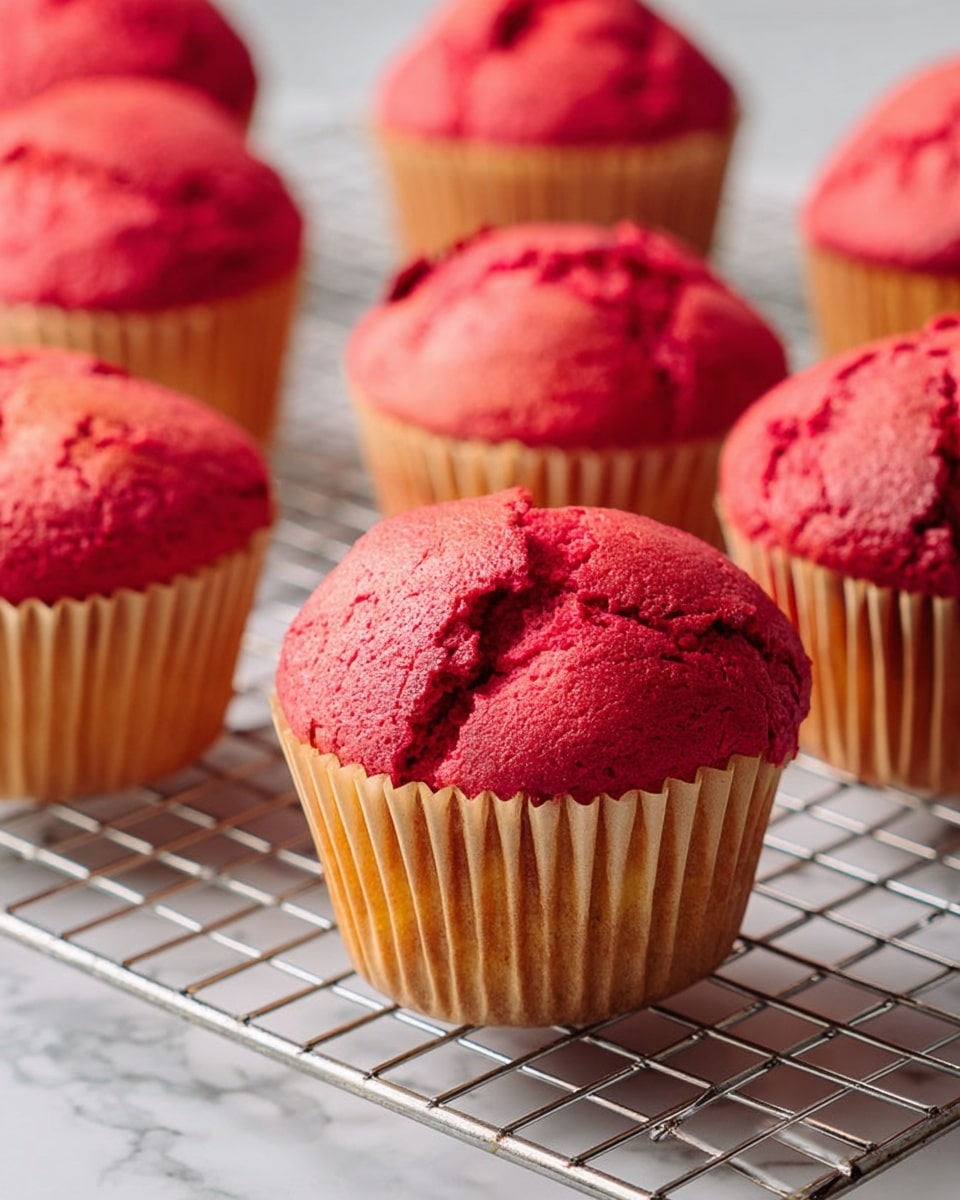 Naturally Pink Beet Muffins with Yogurt Recipe