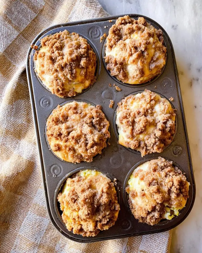 French Toast Muffins with Cinnamon Streusel Topping Recipe
