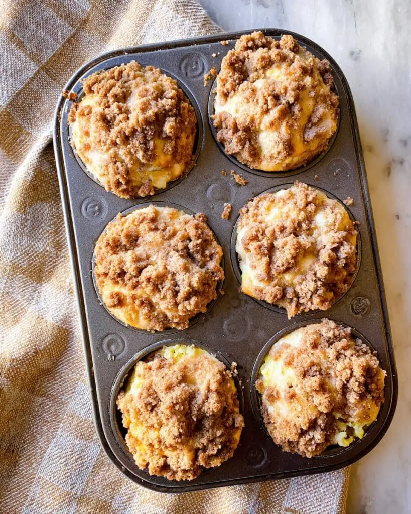 French Toast Muffins with Cinnamon Streusel Topping Recipe