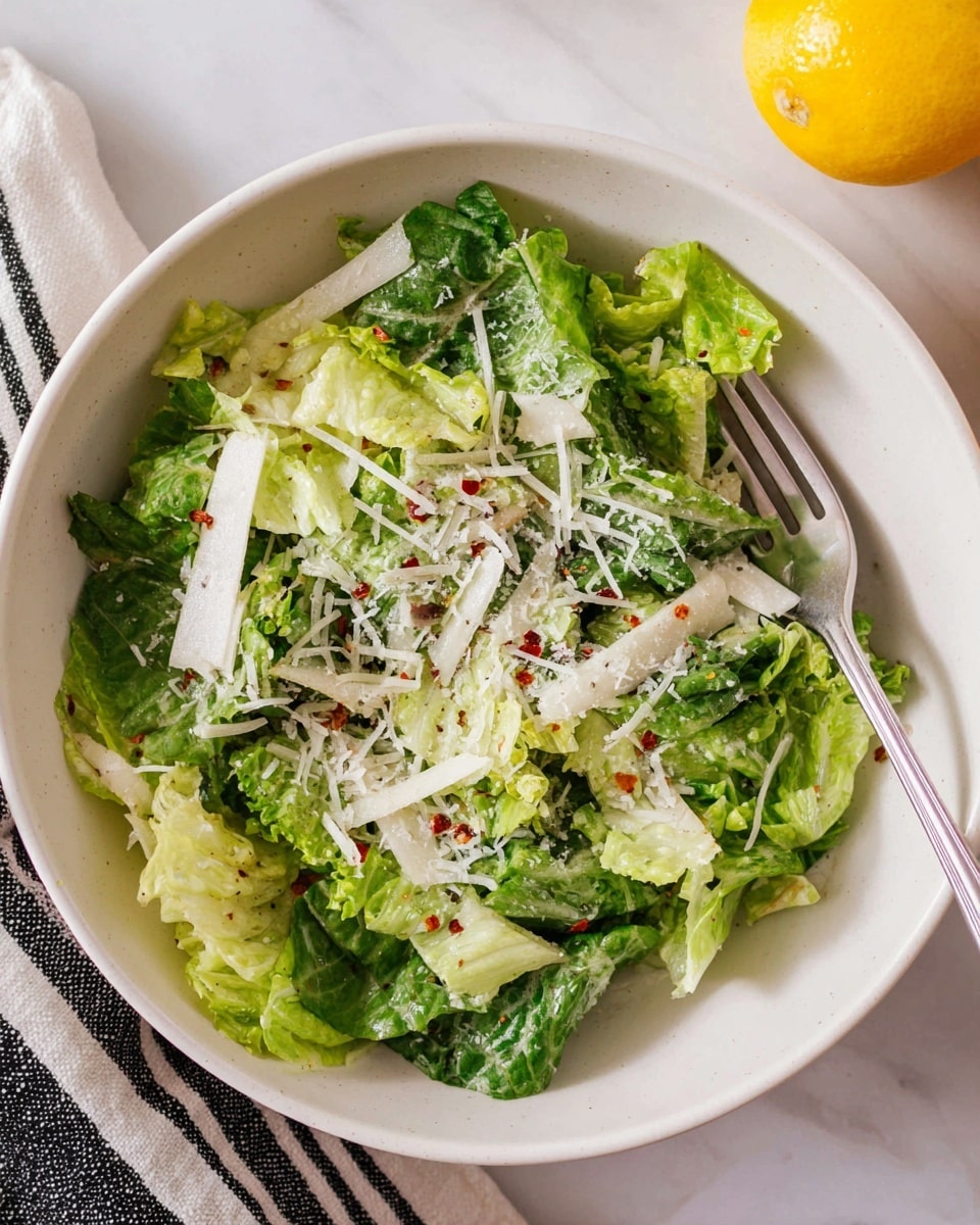 5-Minute Lemon Parmesan Salad Recipe