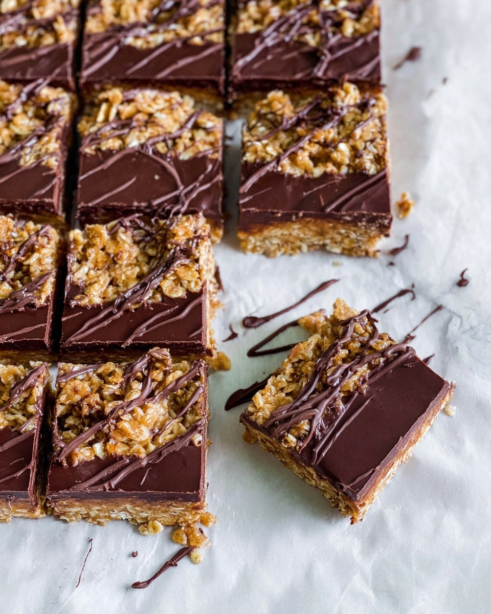 Chocolate Peanut Butter Oat Bars Recipe
