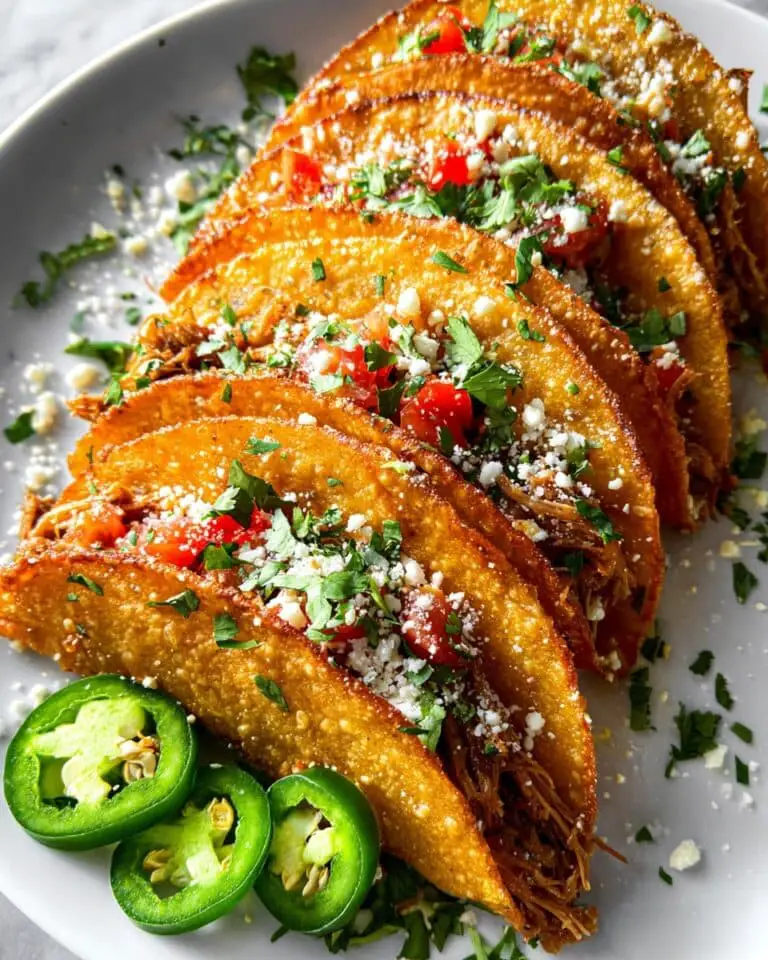 Crispy Baked Chicken Tacos with Enchilada Sauce and Cilantro Lime Sour Cream Recipe