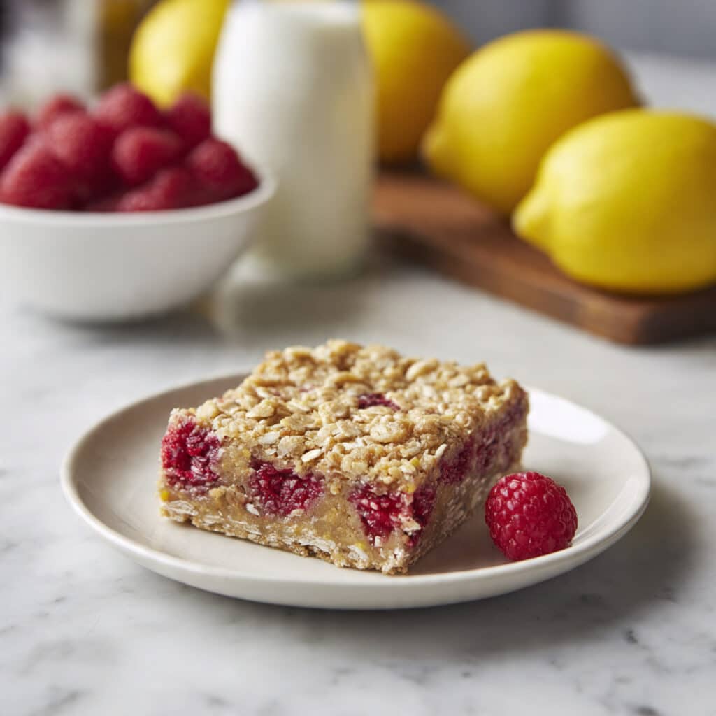 Lemon Raspberry Baked Oatmeal Recipe
