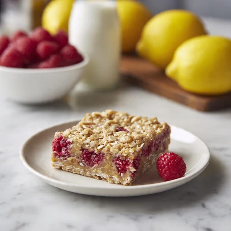 Lemon Raspberry Baked Oatmeal Recipe