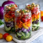 High Protein Greek Salad with Chickpeas and Tuna Recipe