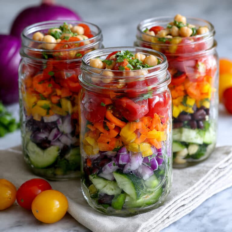 High Protein Greek Salad with Chickpeas and Tuna Recipe