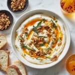 Quick Whipped Ricotta Dip with Hot Honey and Walnuts Recipe