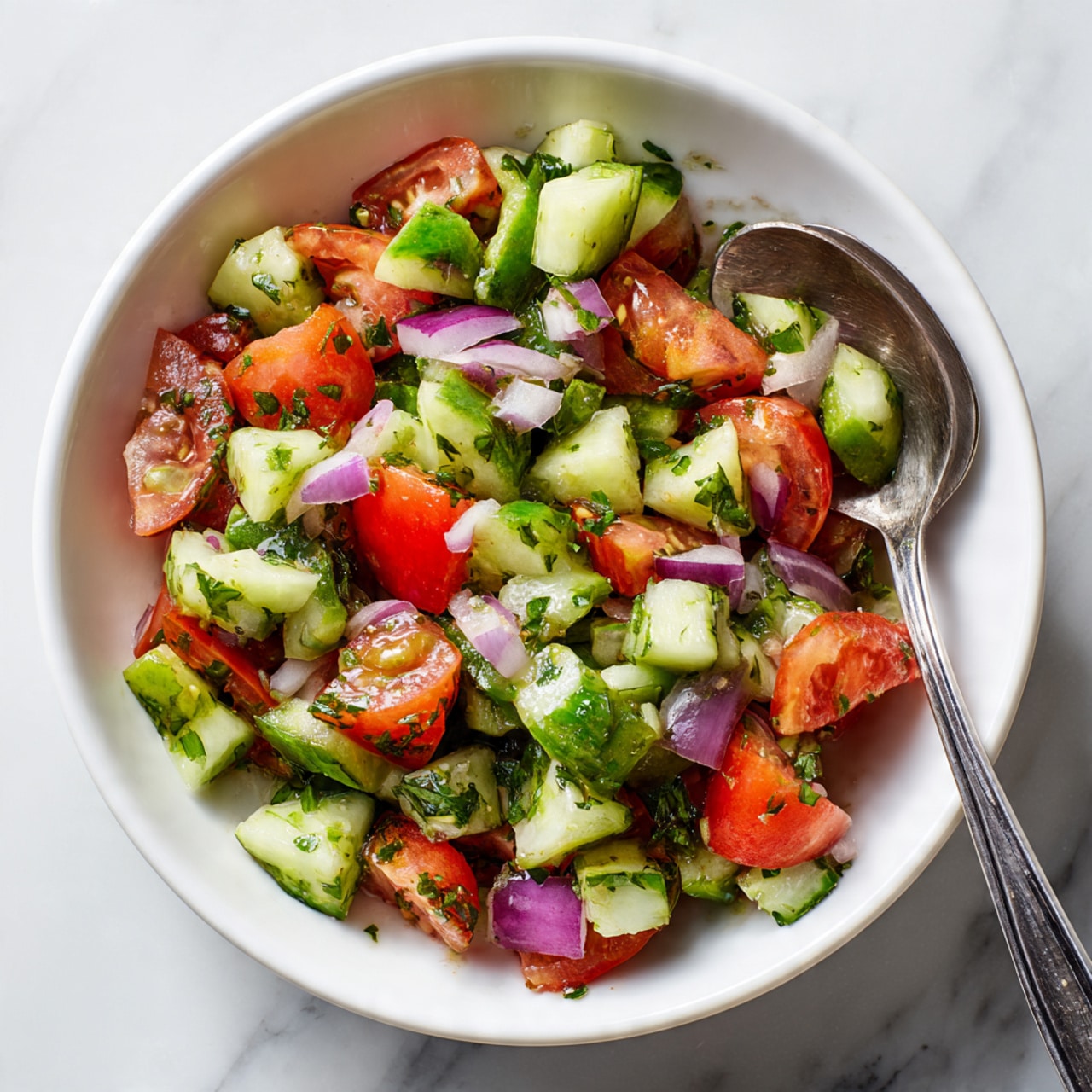 Fresh Mediterranean Shirazi Salad Recipe