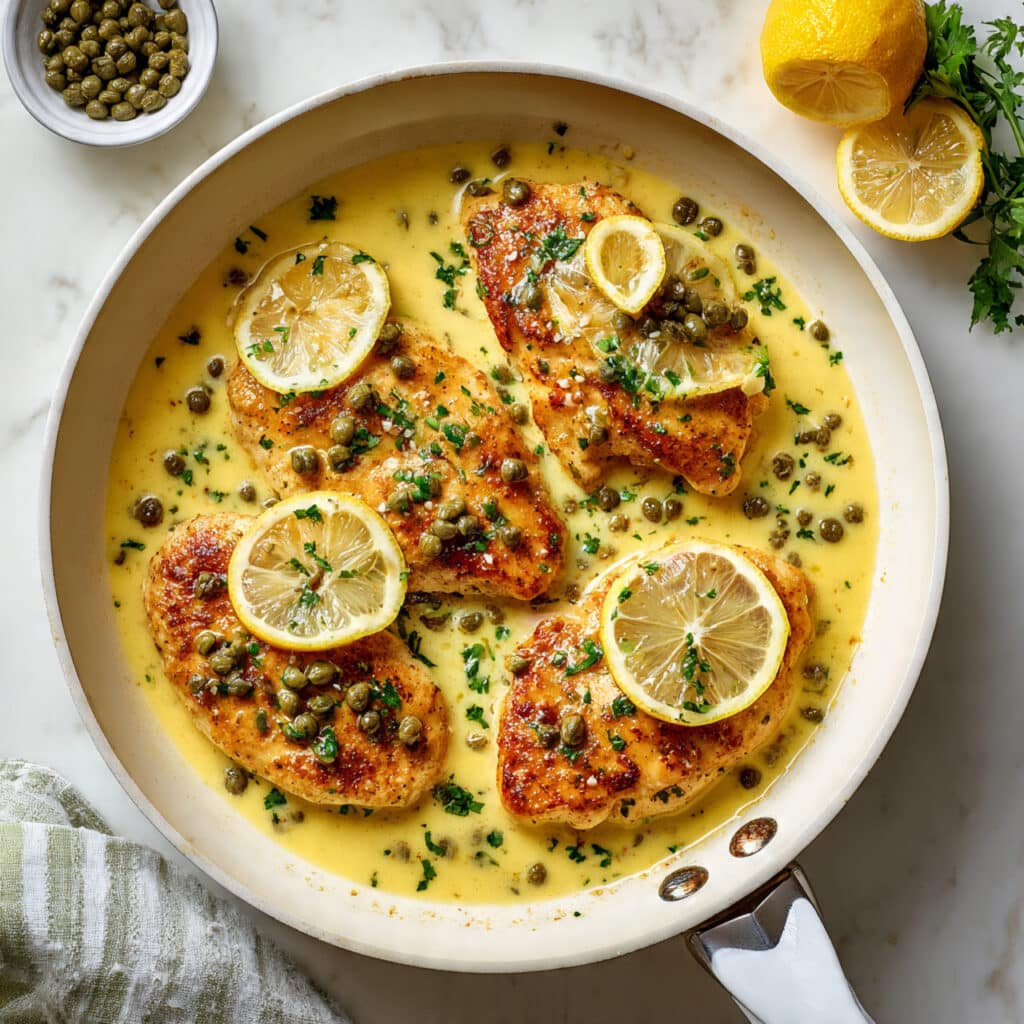 Lemon Butter Caper Chicken Piccata Recipe