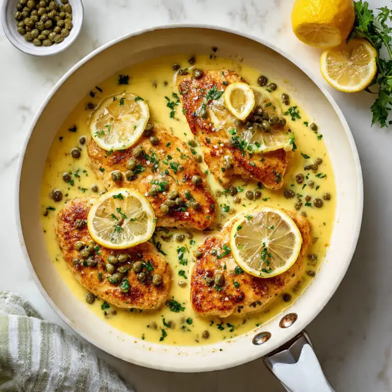 Lemon Butter Caper Chicken Piccata Recipe