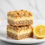 Oatmeal Lemon Crumble Bars Recipe