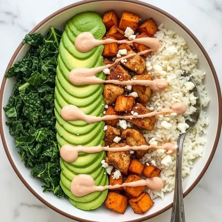 Roasted Chicken, Sweet Potato, and Kale Bowls with Creamy Chipotle Sauce Recipe