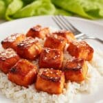 Honey Garlic Salmon Bites Recipe