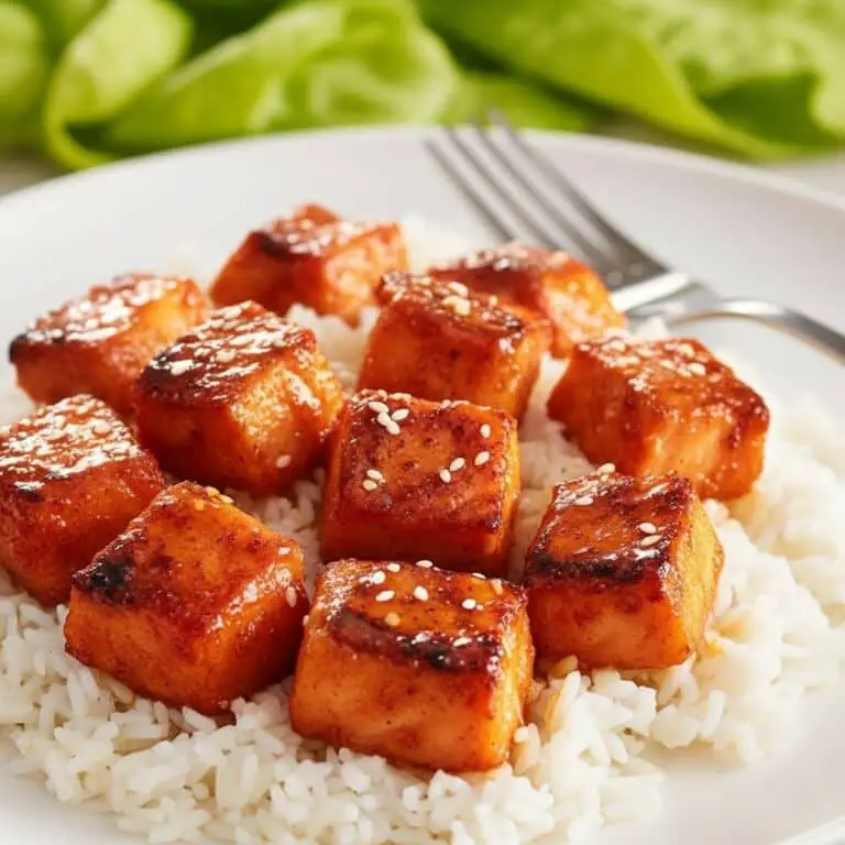 Honey Garlic Salmon Bites Recipe