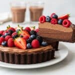 Vegan Chocolate Mousse Tart with Raspberry Chia Jam Recipe