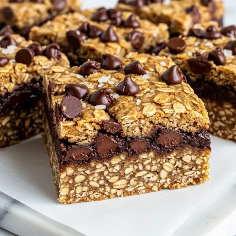 Healthy Chocolate Chip Oatmeal Bars Recipe