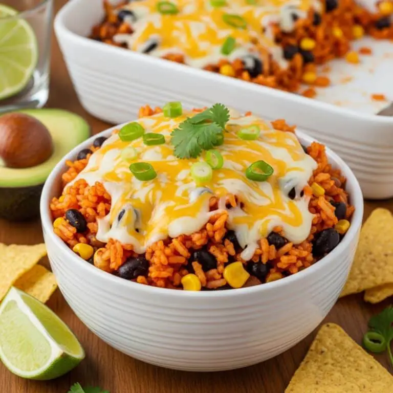 Easy Cheesy Mexican Rice Casserole Recipe