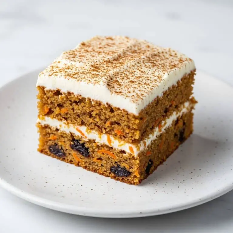 Healthy Carrot Cake Bars with Greek Yogurt Frosting Recipe
