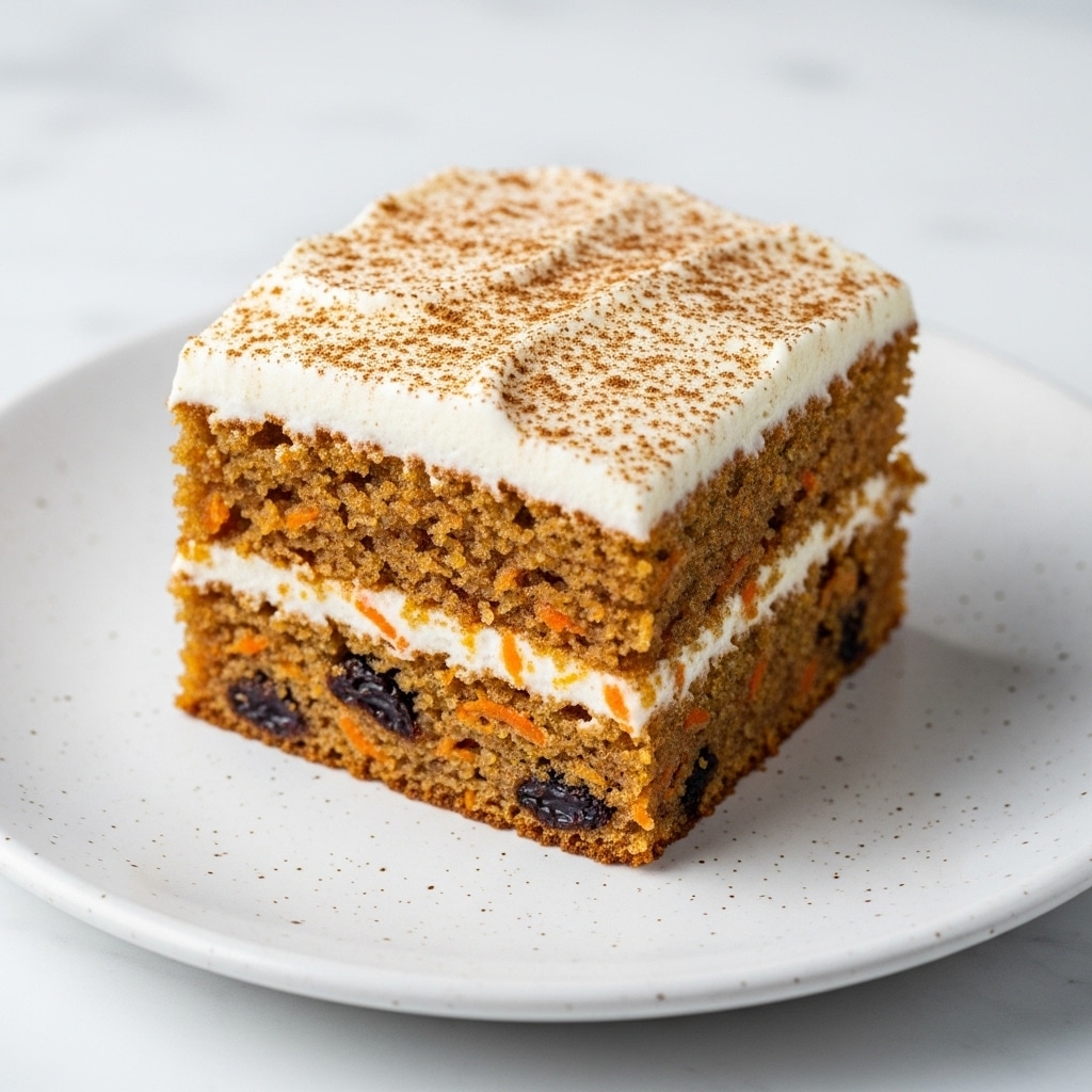 Healthy Carrot Cake Bars with Greek Yogurt Frosting Recipe