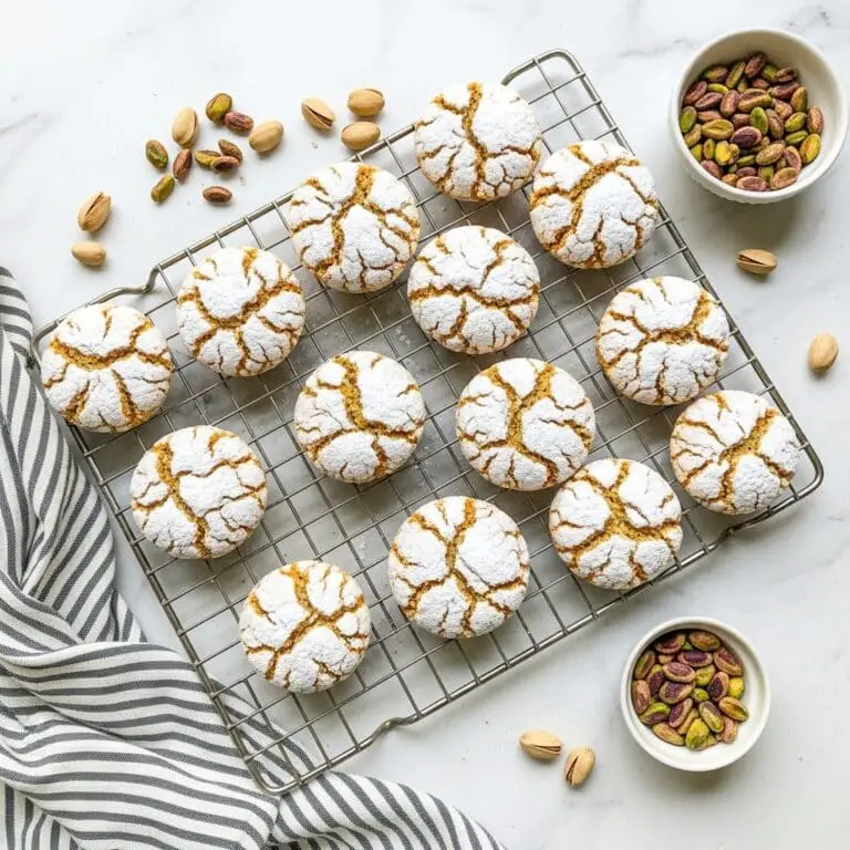 Crispy Chewy Pistachio Cookies with 5 Ingredients Recipe