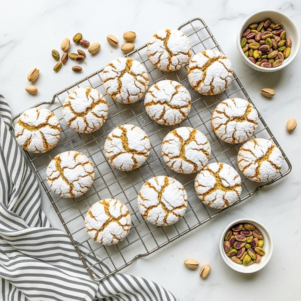 Crispy Chewy Pistachio Cookies with 5 Ingredients Recipe