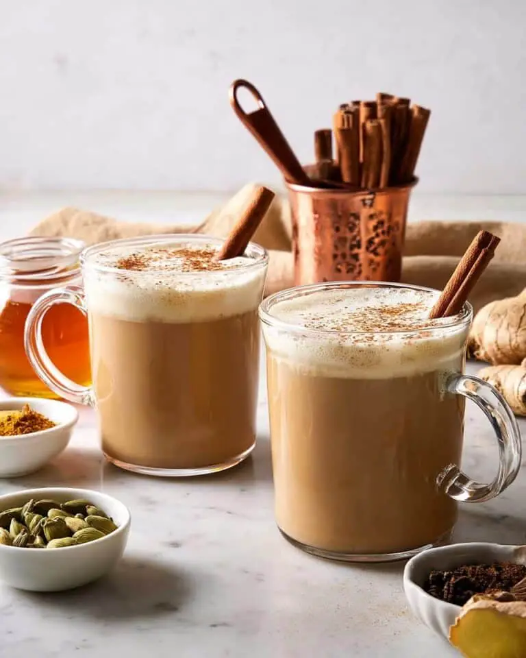Homemade Chai Latte with Warm Spices and Almond Milk Recipe