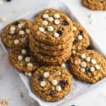 White Chocolate Blueberry Oatmeal Cookies Recipe
