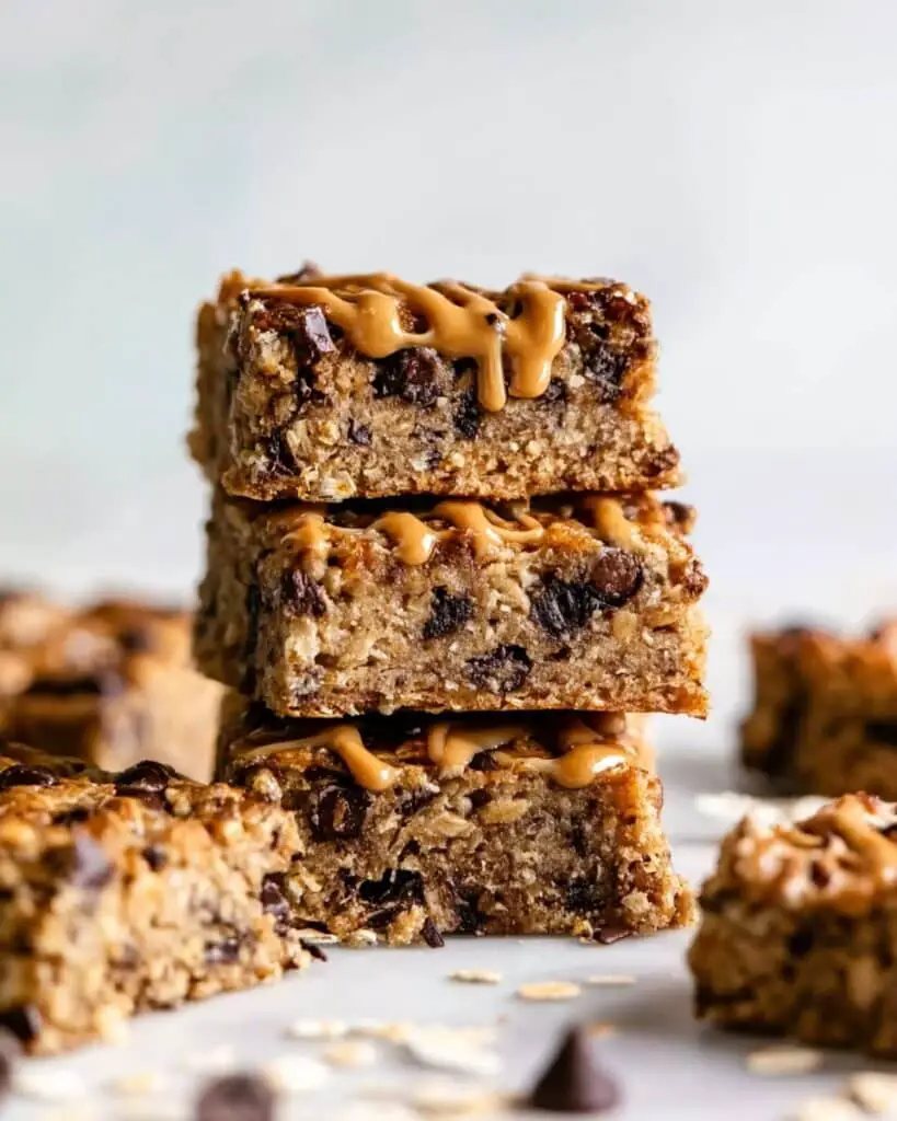 Peanut Butter Banana Chocolate Chip Oatmeal Bars Recipe