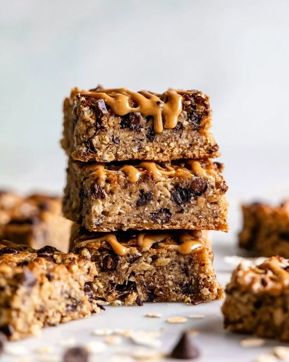 Peanut Butter Banana Chocolate Chip Oatmeal Bars Recipe