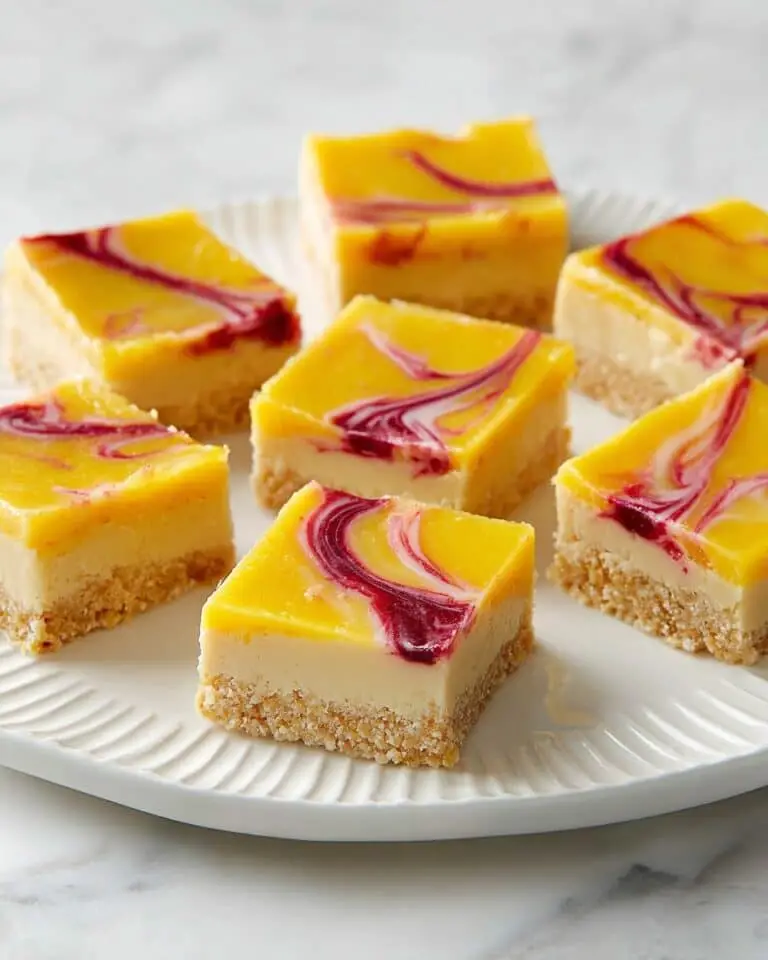 Mango Bars with Raspberry Swirl Recipe