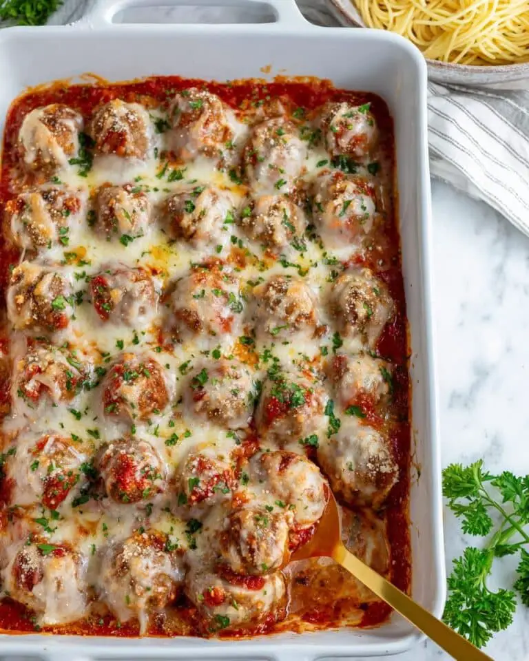 Baked Turkey Meatballs in Tomato Sauce Recipe