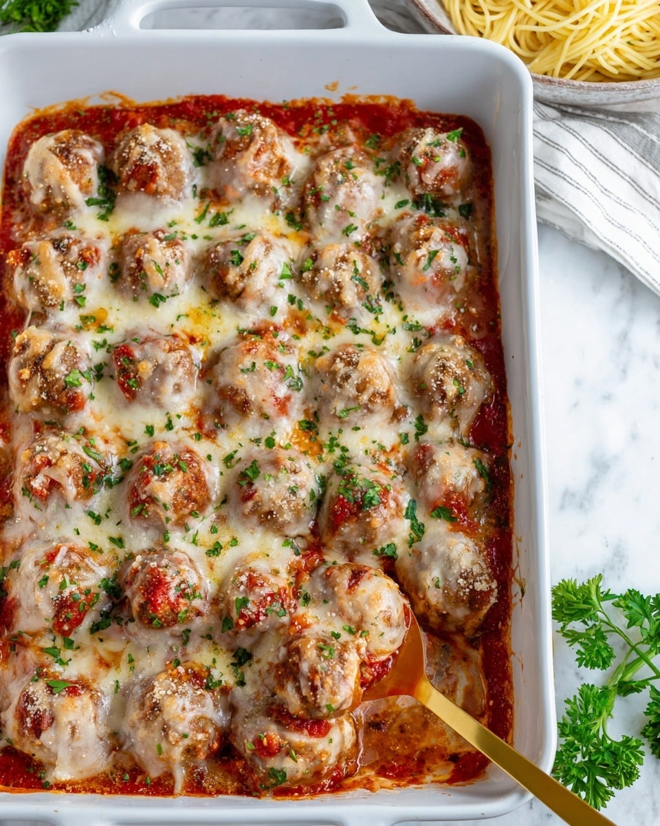 Baked Turkey Meatballs in Tomato Sauce Recipe