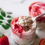 Strawberries & Cream Overnight Oats Recipe