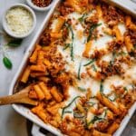 Baked Ziti with Sausage, Mozzarella, and Parmesan Recipe