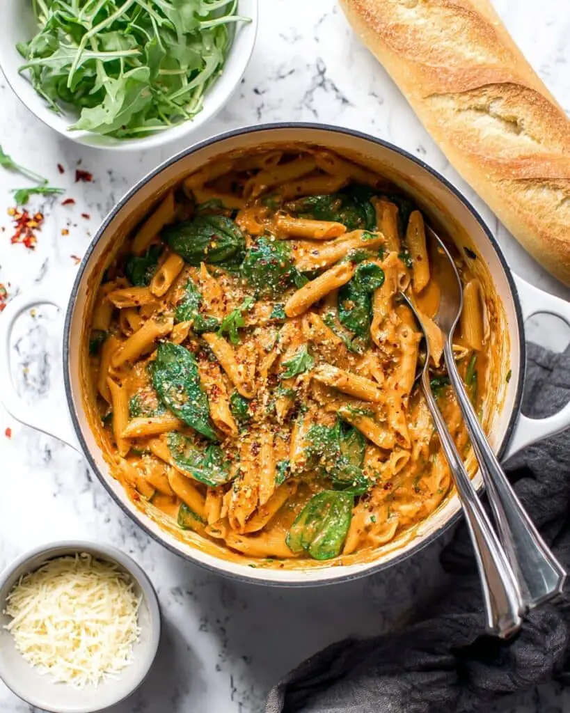 Creamy One Pot Pasta with Tomato and Mascarpone Sauce Recipe