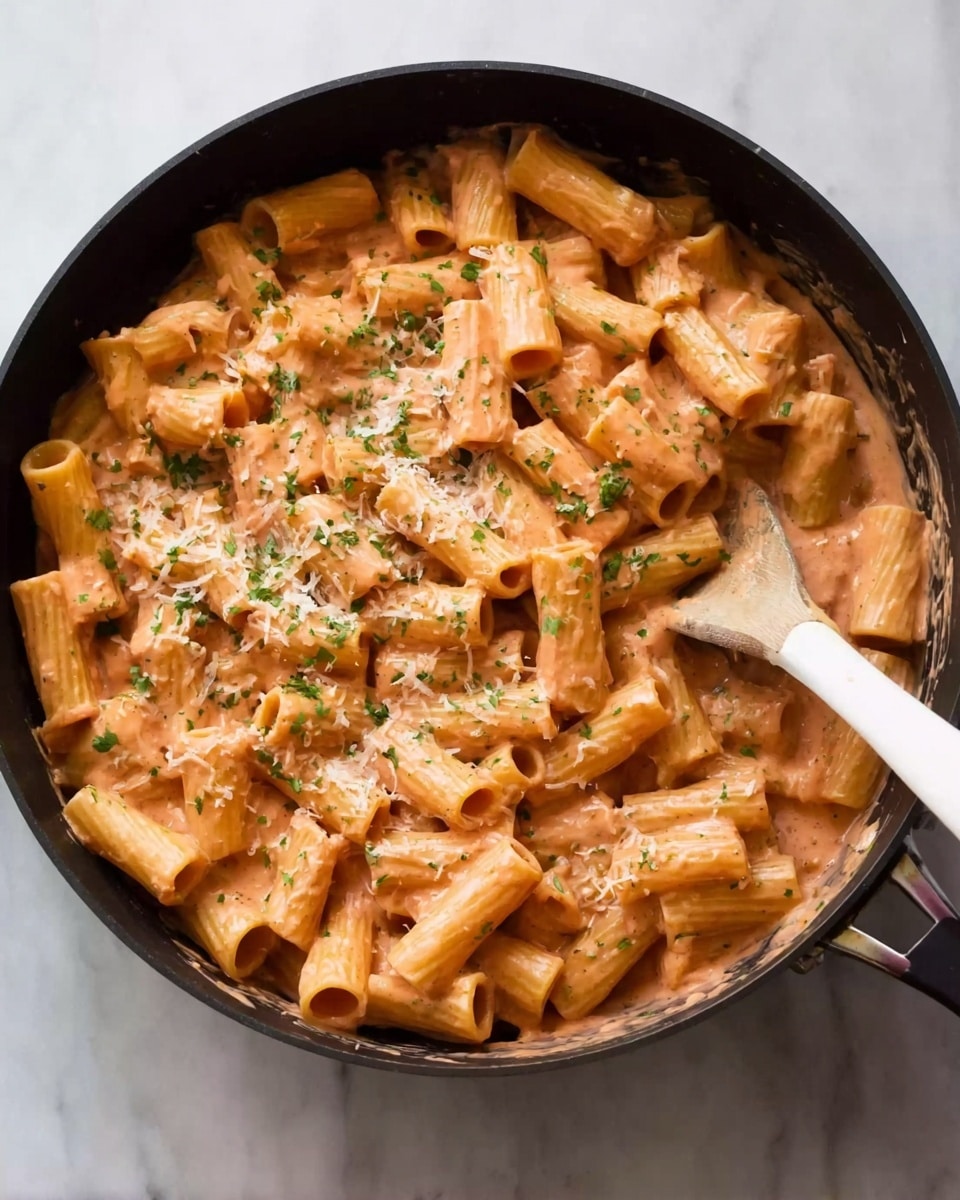 Creamy Tomato Rigatoni Pasta Recipe